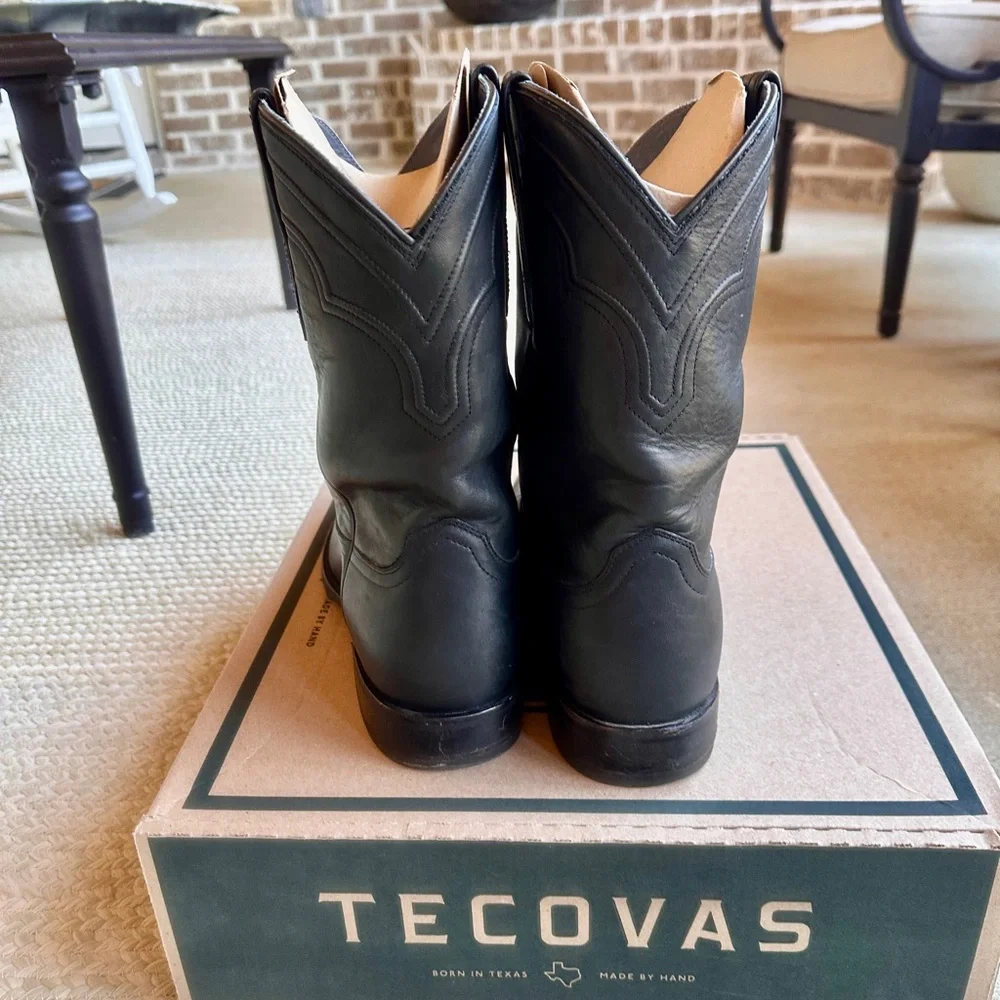 EUC Men’s Black Tecovas size 11.5 EE - Picture 1 of 10